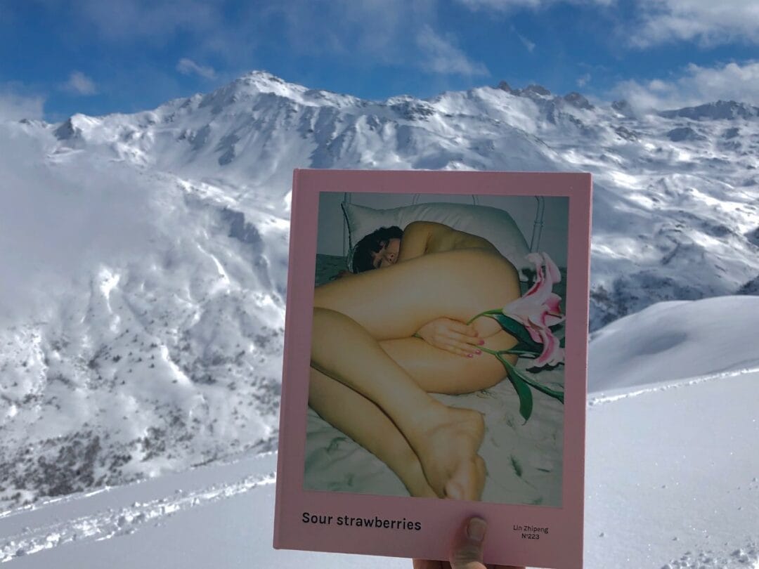 #Happypublisher #happyInfluencer skiing in the French Alps Valloire/Galibier 1500-2600 with Lin Zhinpeng aka 223 , it’s remain 2 copies “Saw Strawberries” limited edition of 600, include a signed c print